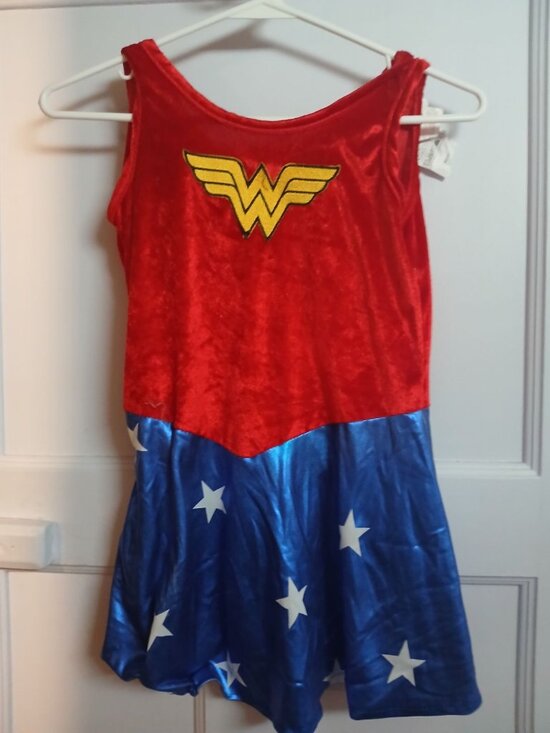 Rubie's Other - Wonder Woman Girls Medium Wonder Woman Super Hero Costume Dress